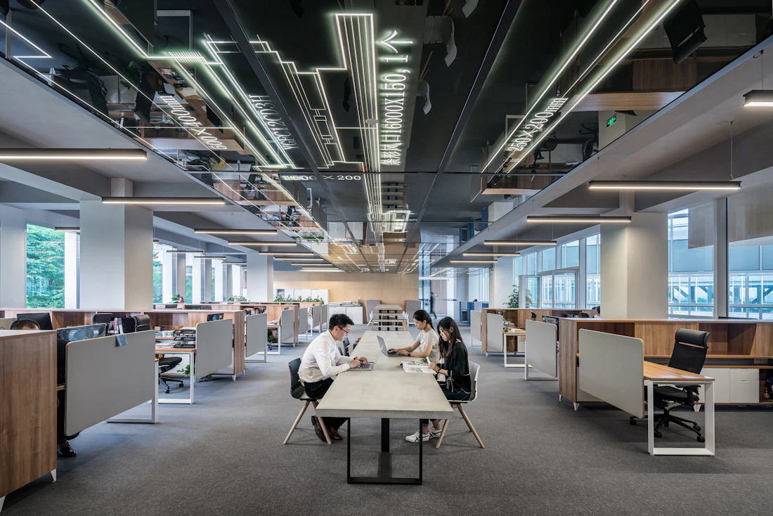 Open-plan Finplify delivery office