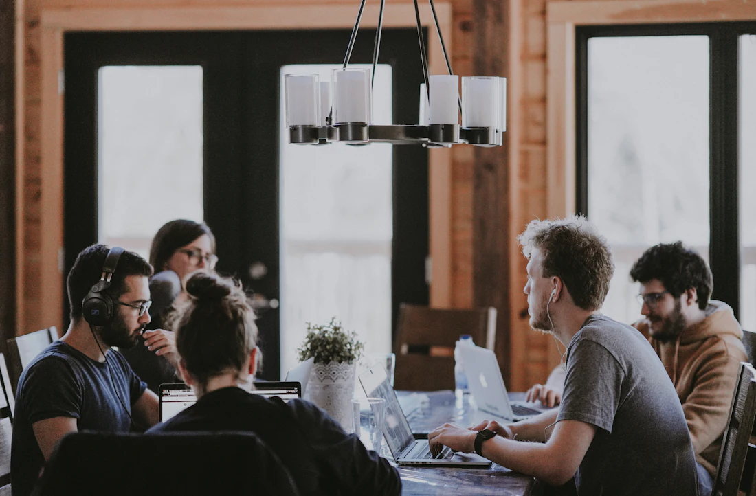 Finplify team working together in the office